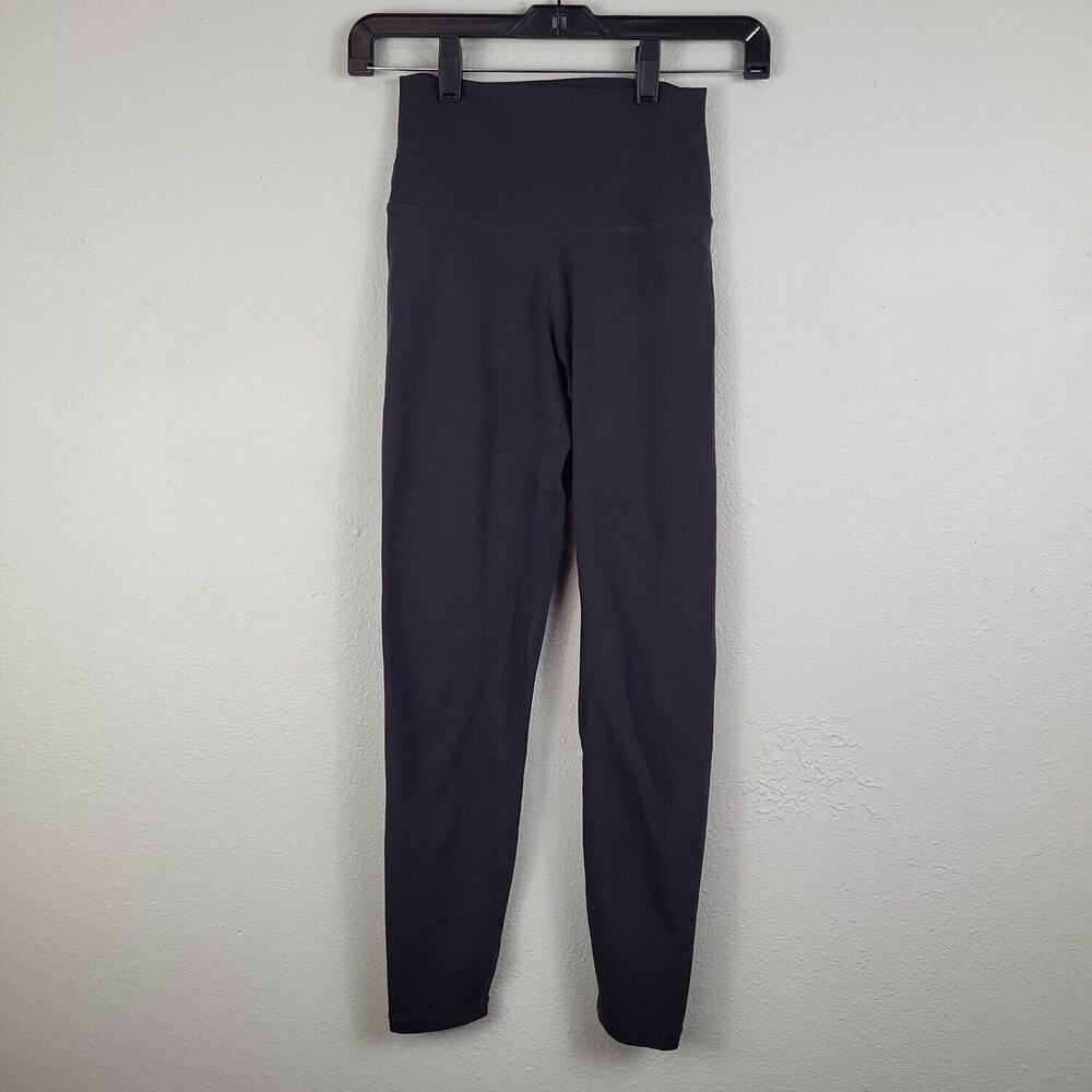 Yunoga Womens Gray Regular Fit Dark Wash Pull On Compression Leggings Size XS‎